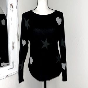 Rachel Zoe heart and star sweater